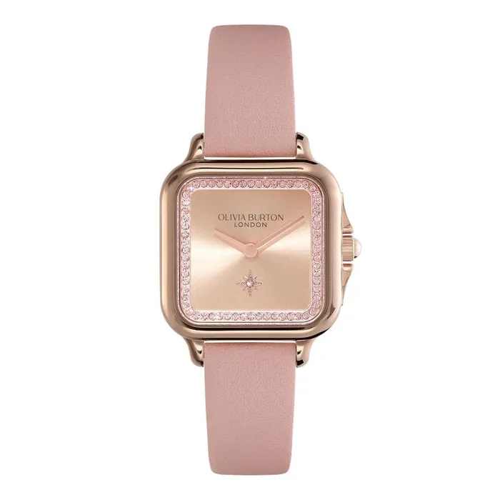Women Classic Watches Olivia Burton 28mm Grosvenor Rose Gold and Mellow Rose Leather Strap Watch Women Classic Watches Olivia Burton 28mm Grosvenor Rose Gold and Mellow Rose Leather Strap Watch