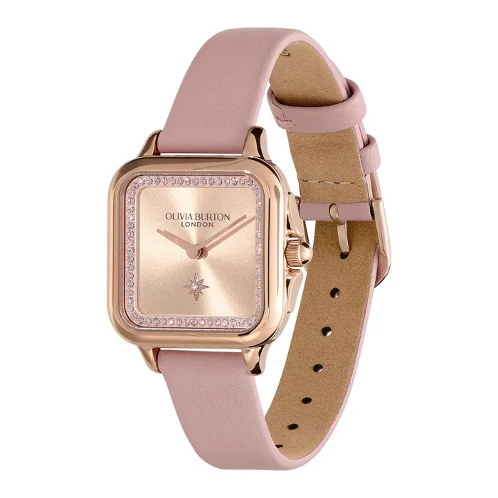 Women Classic Watches Olivia Burton 28mm Grosvenor Rose Gold and Mellow Rose Leather Strap Watch Women Classic Watches Olivia Burton 28mm Grosvenor Rose Gold and Mellow Rose Leather Strap Watch