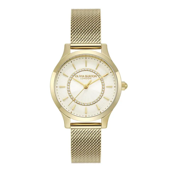 Women Classic Watches Olivia Burton 36mm Wonderlust Ivory and Gold Mesh Watch Women Classic Watches Olivia Burton 36mm Wonderlust Ivory and Gold Mesh Watch