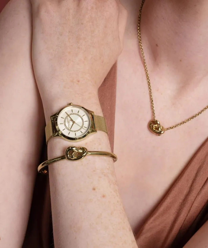 Women Classic Watches Olivia Burton 36mm Wonderlust Ivory and Gold Mesh Watch Women Classic Watches Olivia Burton 36mm Wonderlust Ivory and Gold Mesh Watch