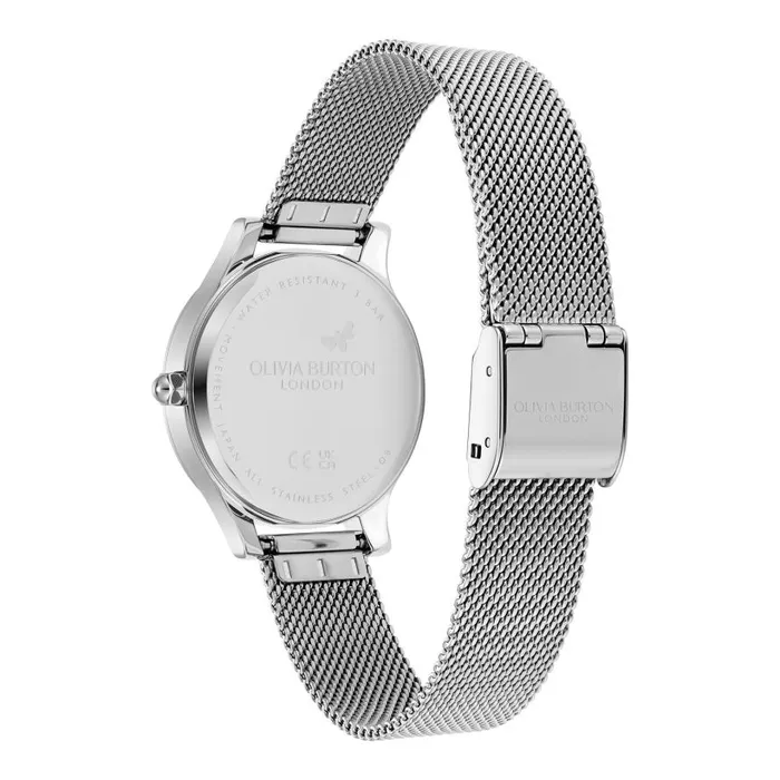 Women Classic Watches Olivia Burton 36mm Wonderlust White and Silver Mesh Watch Women Classic Watches Olivia Burton 36mm Wonderlust White and Silver Mesh Watch
