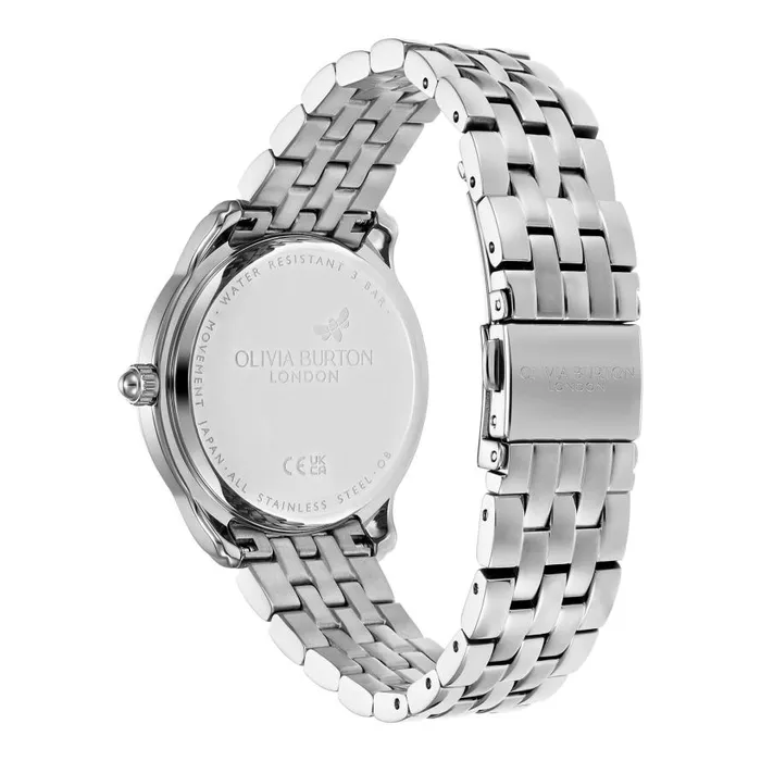 Women Color Dial Watches Olivia Burton 36mm Starlight Color Turquoise and Silver Bracelet Watch Women Color Dial Watches Olivia Burton 36mm Starlight Color Turquoise and Silver Bracelet Watch