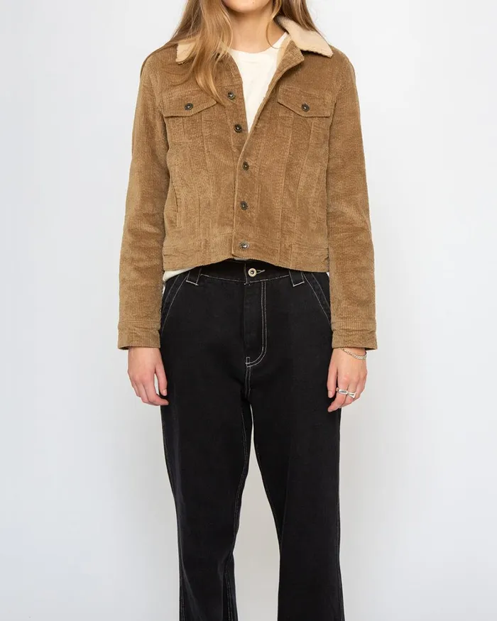 Women Cord Trucker 8211 Tobacco Deus Ex Machina Jackets