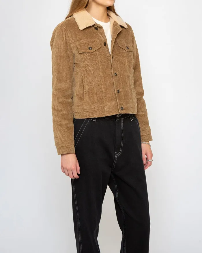 Women Cord Trucker 8211 Tobacco Deus Ex Machina Jackets Women Cord Trucker 8211 Tobacco Deus Ex Machina Jackets