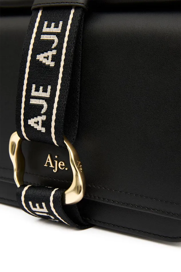 Women Cosmos Chain Crossbody Bag Black Aje Handbags and Wallets