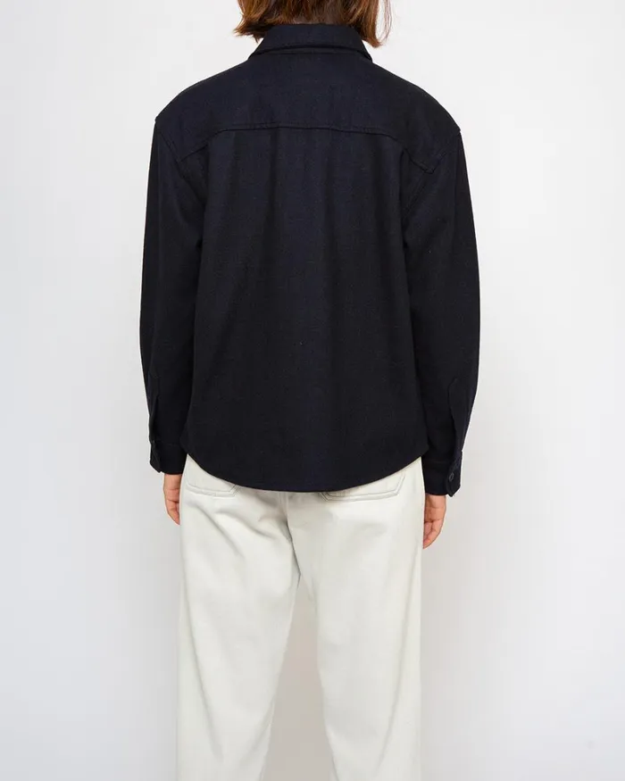 Women CPO Wool Shirt 8211 Navy Deus Ex Machina Shirts Women CPO Wool Shirt 8211 Navy Deus Ex Machina Shirts