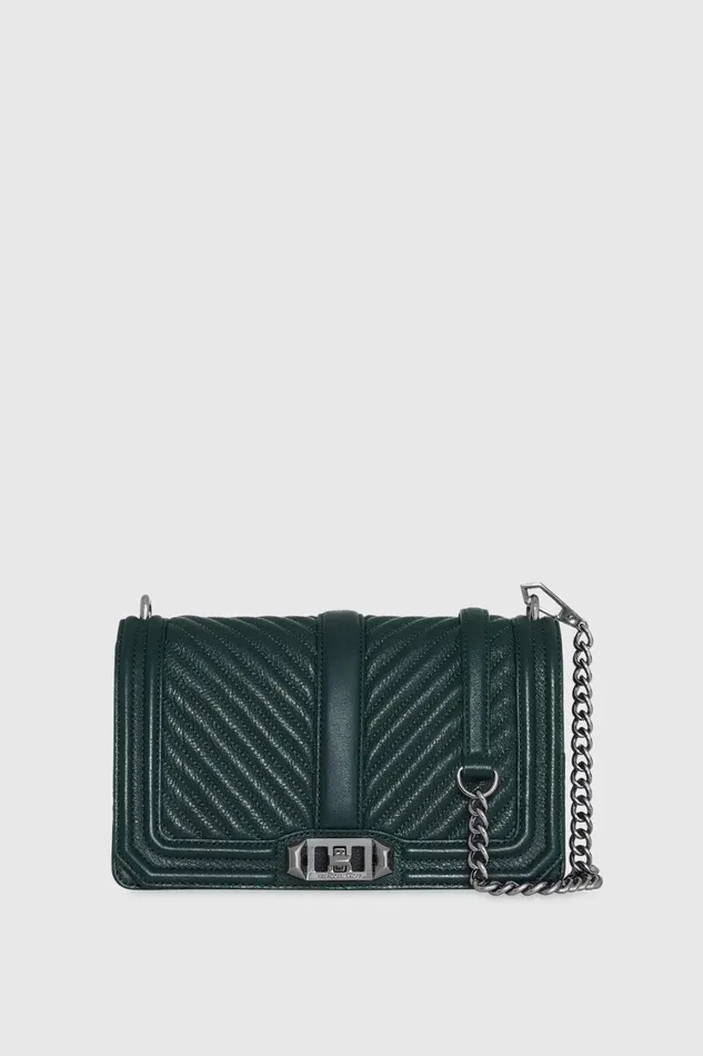 Women Crossbody Bags Rebecca Minkoff Chevron Quilted Love Crossbody Deep Jadegunmetal Women Crossbody Bags Rebecca Minkoff Chevron Quilted Love Crossbody Deep Jadegunmetal