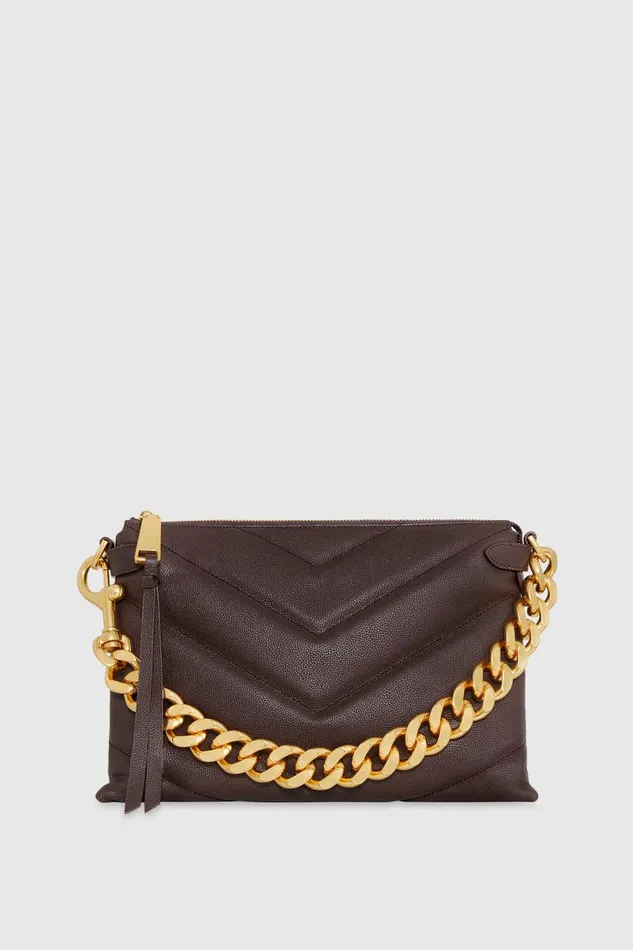 Women Crossbody Bags Rebecca Minkoff Edie Maxi Crossbody Cigaroantique Brass