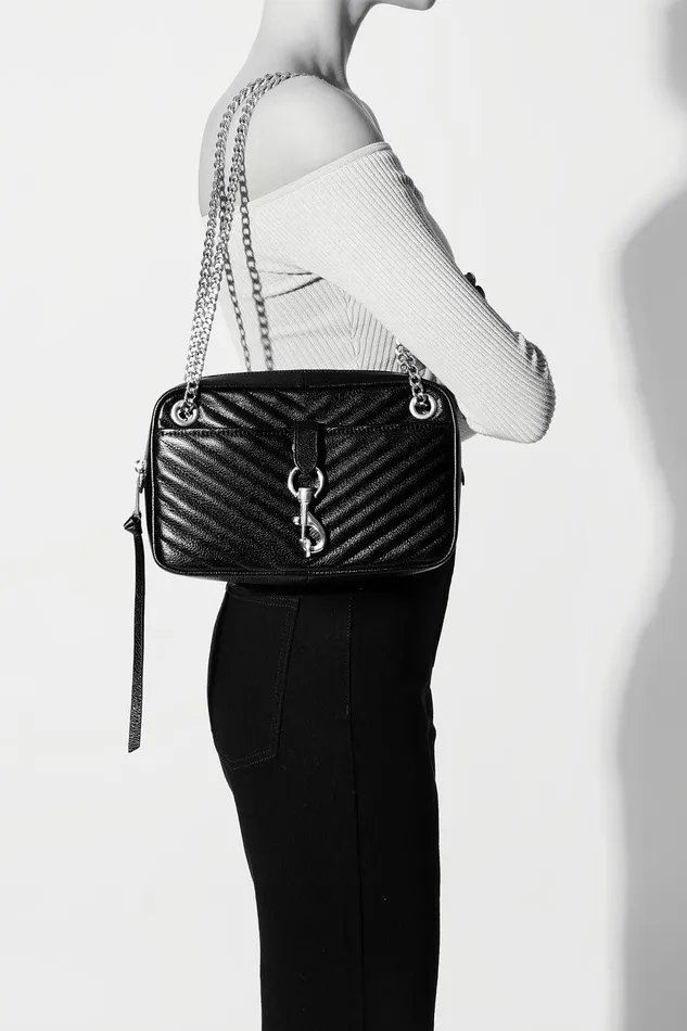 Women Crossbody Bags Rebecca Minkoff Edie Zip Shoulder Midnightgunmetal Women Crossbody Bags Rebecca Minkoff Edie Zip Shoulder Midnightgunmetal