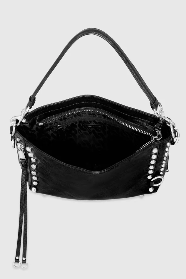Women Crossbody Bags Rebecca Minkoff MAB Crossbody With Studs Blacksilver Women Crossbody Bags Rebecca Minkoff MAB Crossbody With Studs Blacksilver