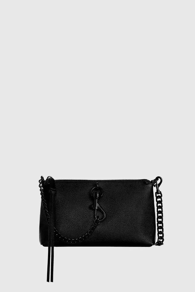 Women Crossbody Bags Rebecca Minkoff Megan Crossbody Blackblack Shellac