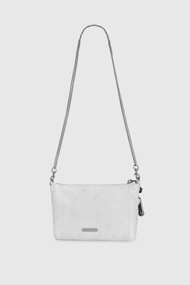Women Crossbody Bags Rebecca Minkoff Mini Julian Crossbody Whitegreyantique Silver Women Crossbody Bags Rebecca Minkoff Mini Julian Crossbody Whitegreyantique Silver