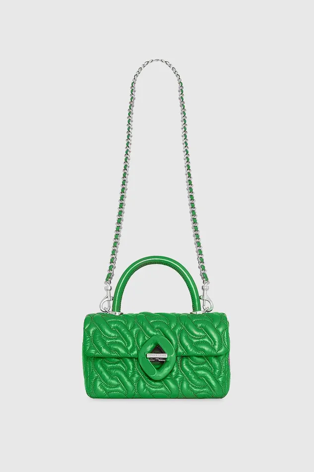 Women Crossbody Bags Rebecca Minkoff Top Handle Crossbody With Chain Quilt Acid Greensilver Women Crossbody Bags Rebecca Minkoff Top Handle Crossbody With Chain Quilt Acid Greensilver