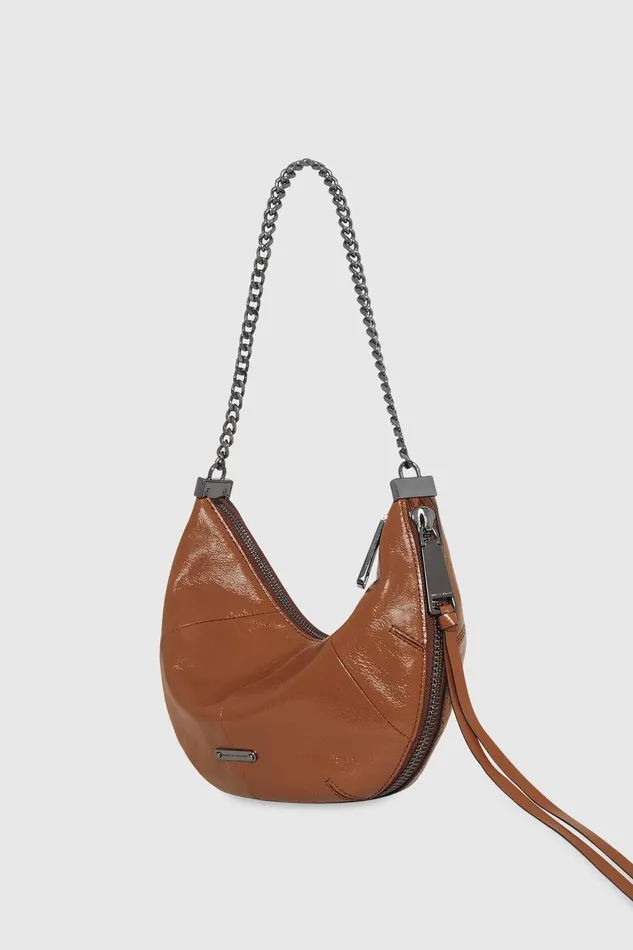 Women Crossbody Bags Rebecca Minkoff Zip Around Crossbody Rochergunmetal