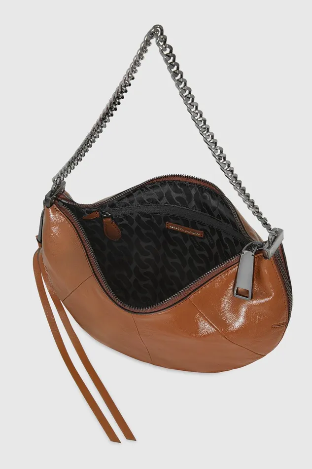Women Crossbody Bags Rebecca Minkoff Zip Around Crossbody Rochergunmetal