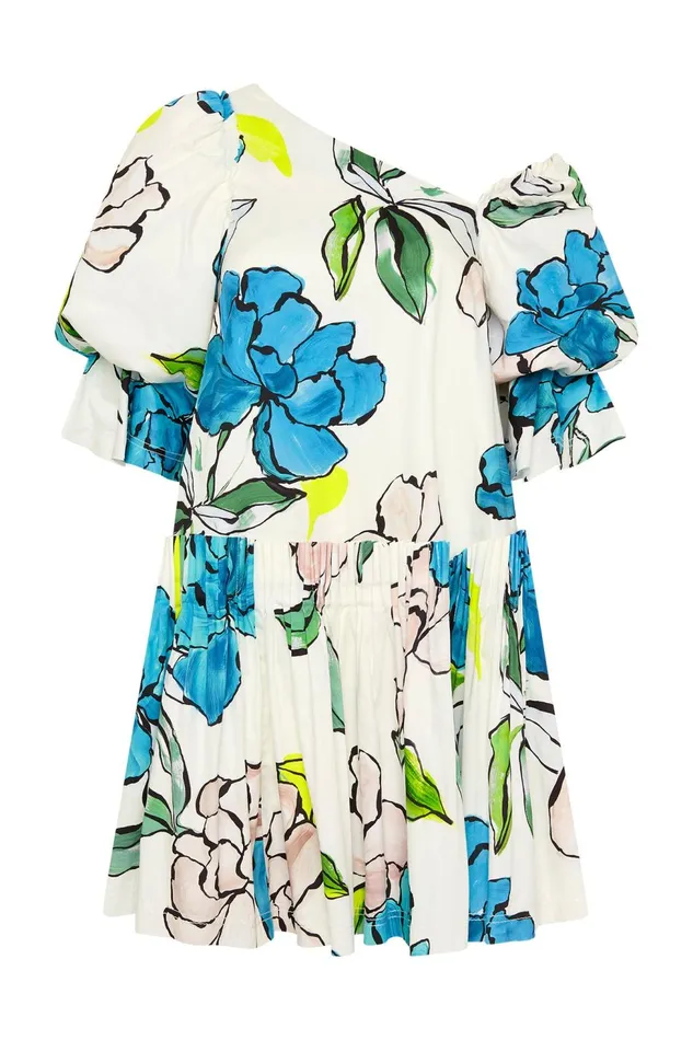 Women Cy Off Shoulder Smock Dress Cool Camellia Aje Dresses