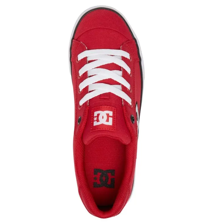 Women DC Shoes Sneakers Chelsea Canvas Shoes Blackwhiteblack
