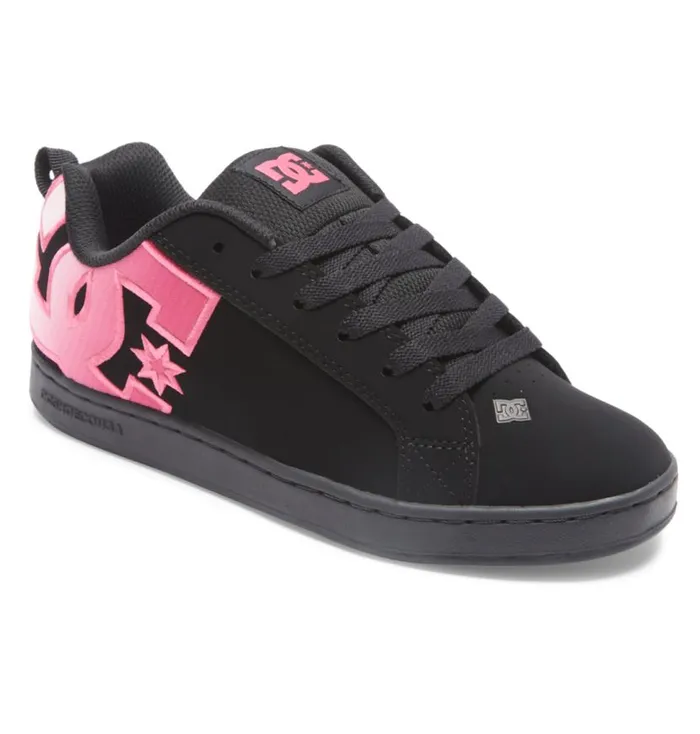 Women DC Shoes Sneakers Court Graffik Shoes Black Gradient