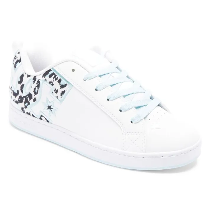 Women DC Shoes Sneakers Court Graffik Shoes Cheetah Print