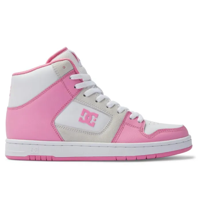 Women DC Shoes Sneakers Manteca 4 Hi HighTop Shoes Pinkwhite
