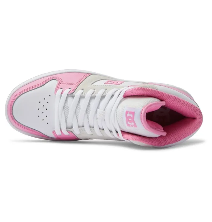 Women DC Shoes Sneakers Manteca 4 Hi HighTop Shoes Pinkwhite