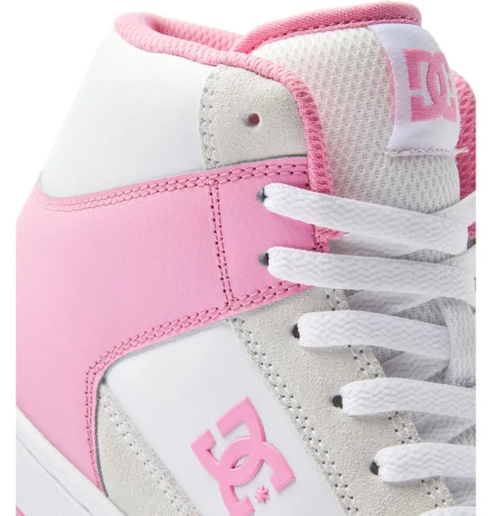 Women DC Shoes Sneakers Manteca 4 Hi HighTop Shoes Pinkwhite