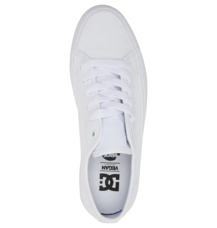 Women DC Shoes Sneakers Manual Platform Shoes Whitewhite