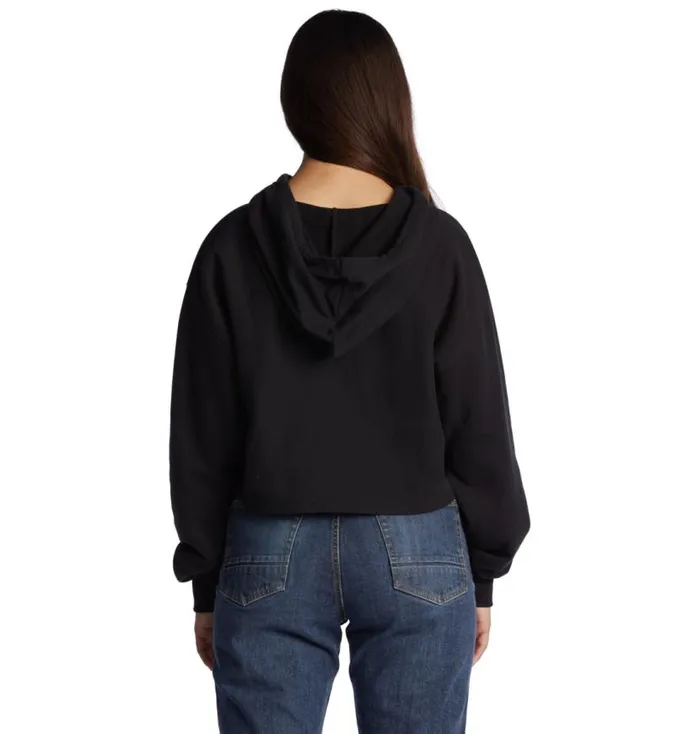 Women DC Shoes TShirts Hoodies and Jackets DC Cropped Hoodie 2 Black