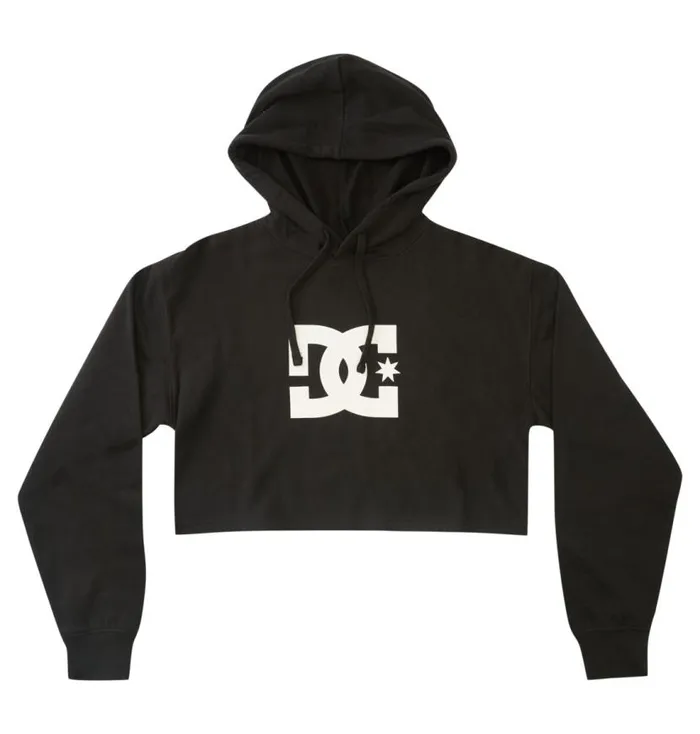 Women DC Shoes TShirts Hoodies and Jackets DC Cropped Hoodie 2 Black