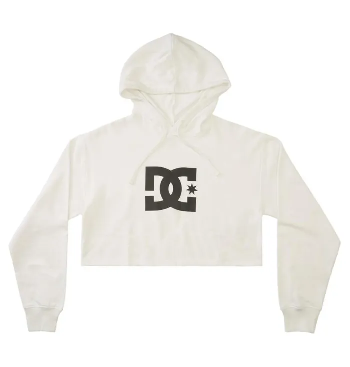 Women DC Shoes TShirts Hoodies and Jackets DC Cropped Hoodie 2 White