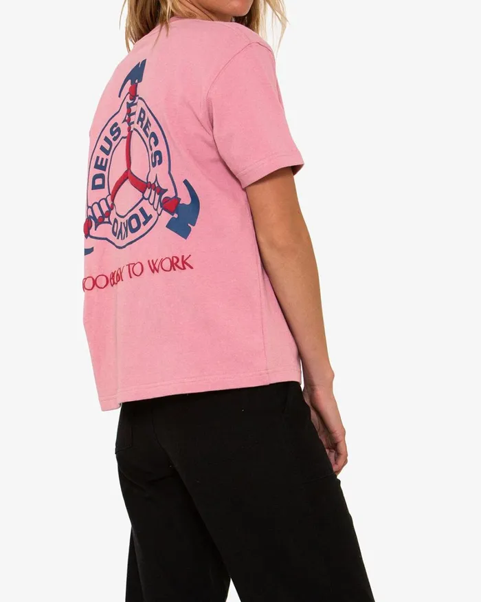 Women Divine Hammer DXW Tee 8211 Zephyr Pink Deus Ex Machina Tees