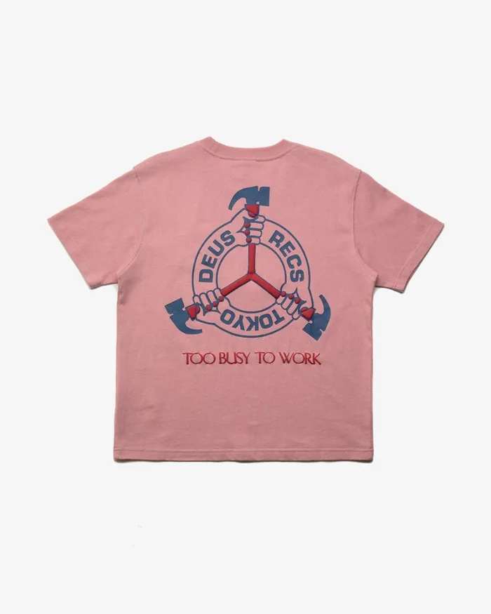 Women Divine Hammer DXW Tee 8211 Zephyr Pink Deus Ex Machina Tees