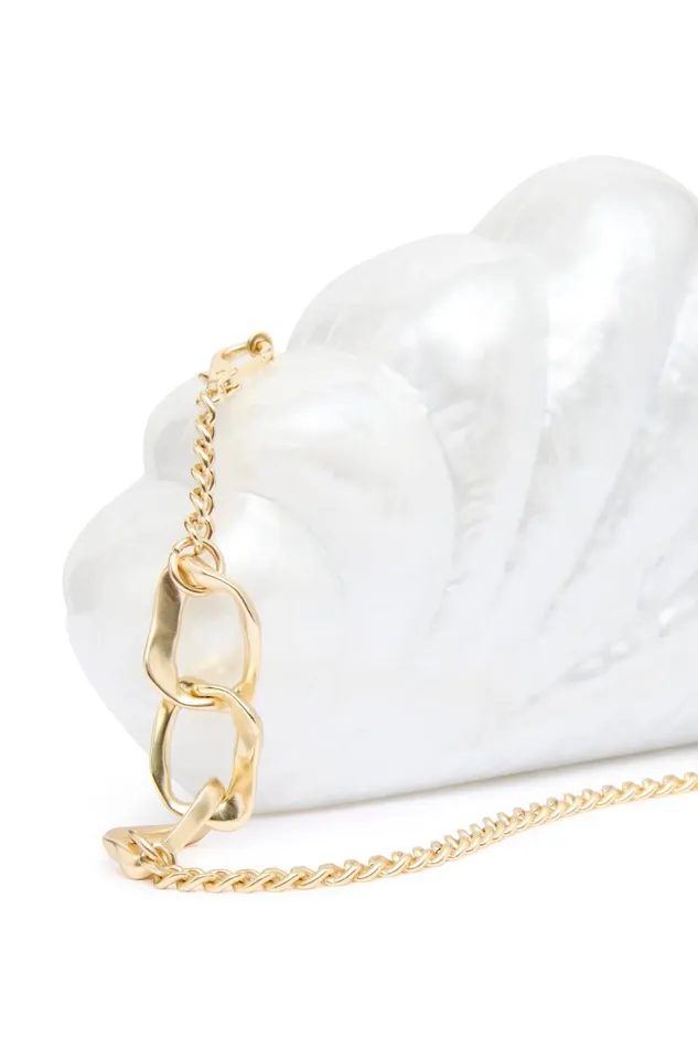 Women Dreamer Clamshell Clutch Ivory Aje Handbags and Wallets