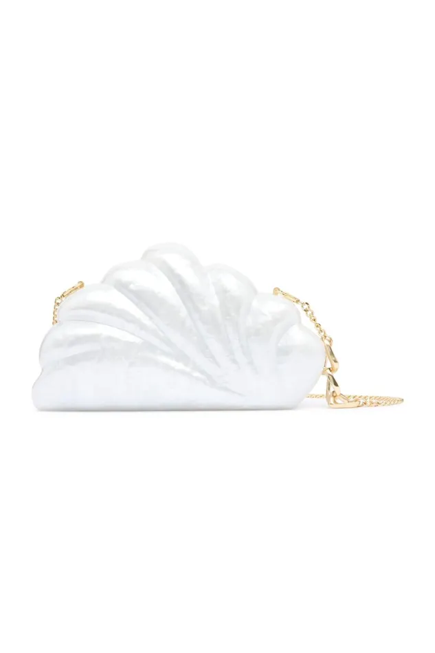 Women Dreamer Clamshell Clutch Ivory Aje Handbags and Wallets