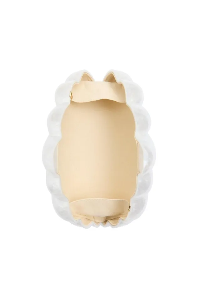 Women Dreamer Clamshell Clutch Ivory Aje Handbags and Wallets