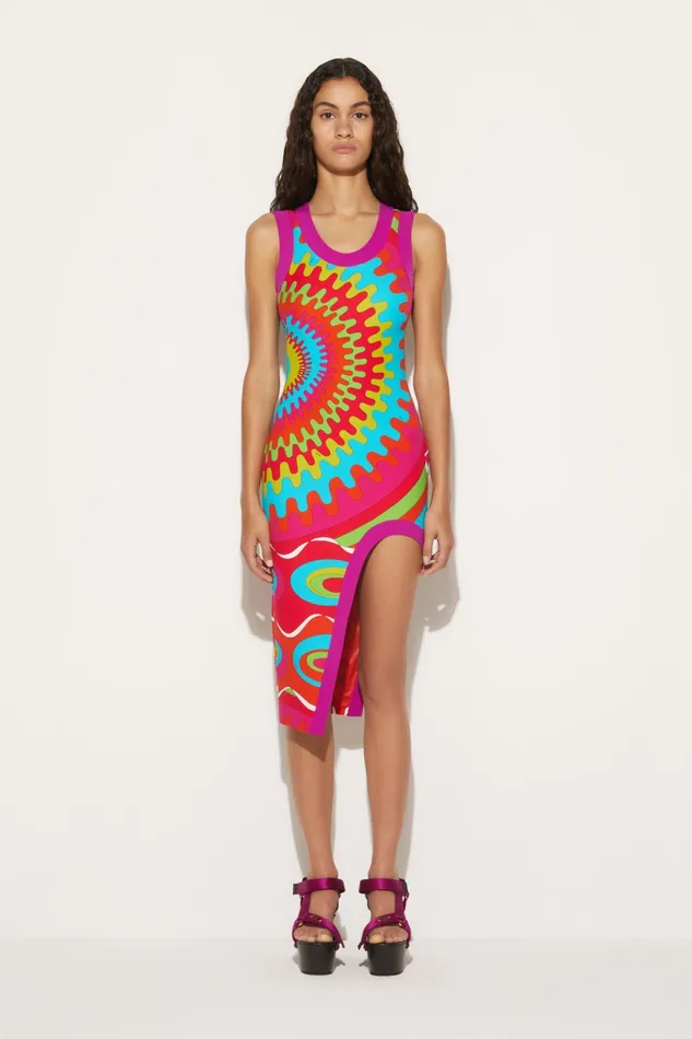Women Dresses PUCCI BersaglioPrint Asymmetric Dress