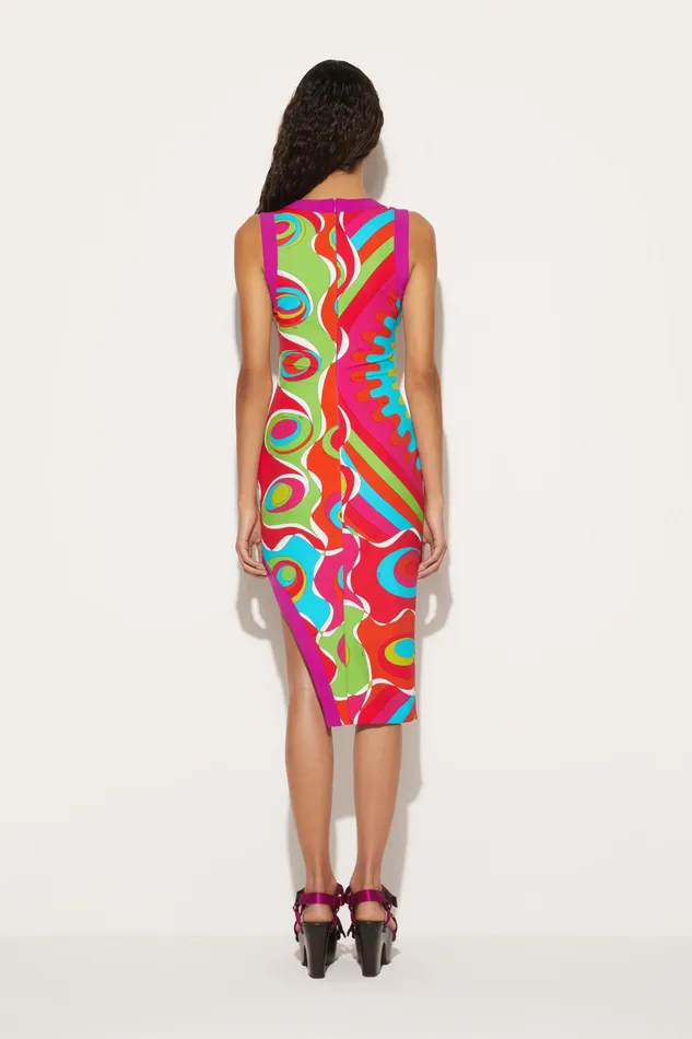 Women Dresses PUCCI BersaglioPrint Asymmetric Dress