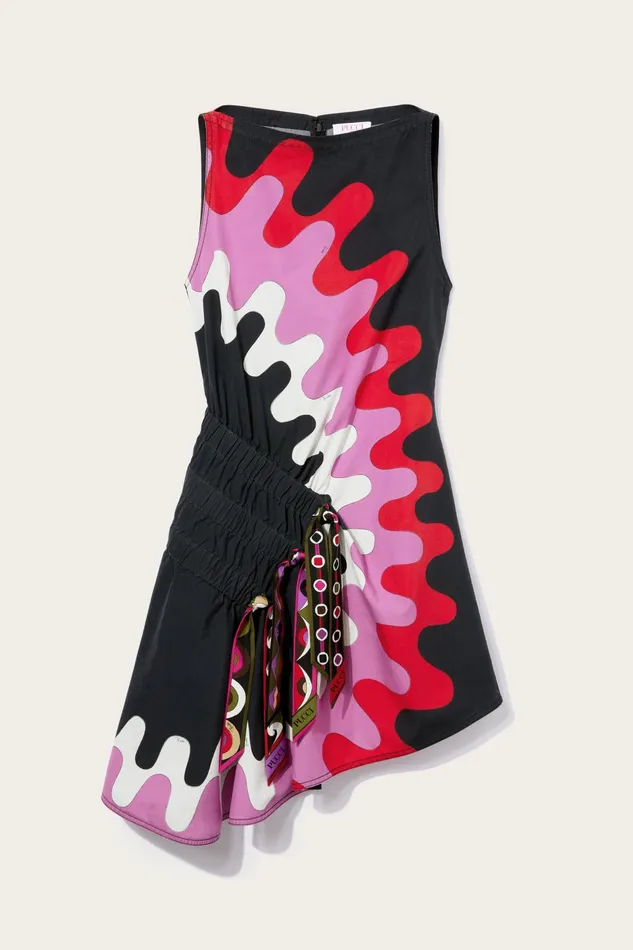 Women Dresses PUCCI BersaglioPrint Ruched Dress