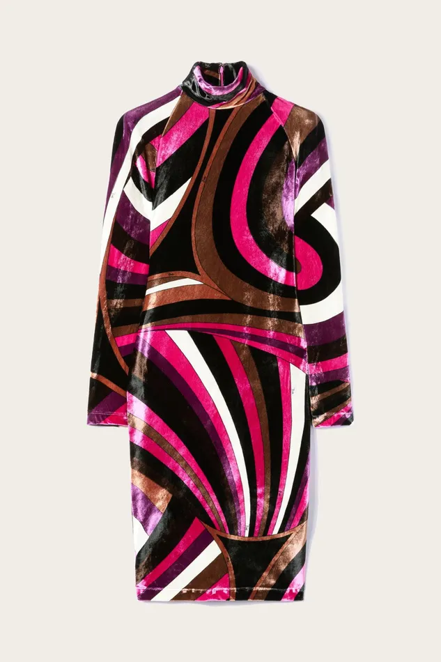 Women Dresses PUCCI IridePrint Velvet Dress