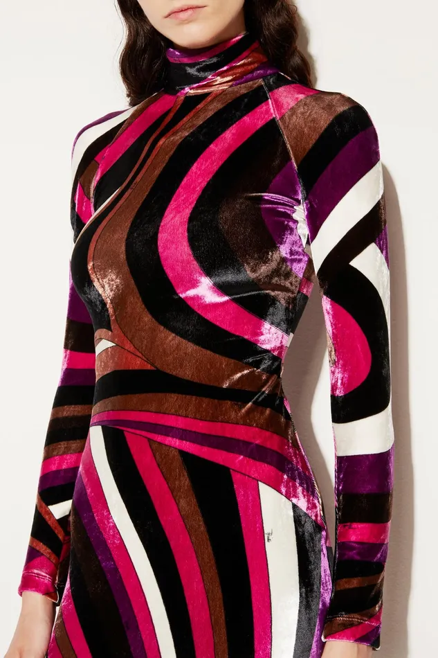 Women Dresses PUCCI IridePrint Velvet Dress