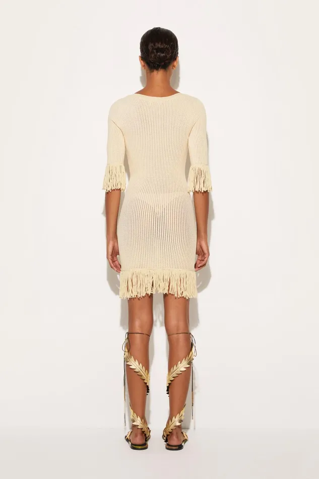 Women Dresses PUCCI LogoPlaque Fringed Dress
