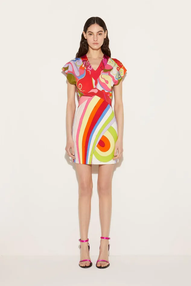 Women Dresses PUCCI Orchidee And IridePrint Dress