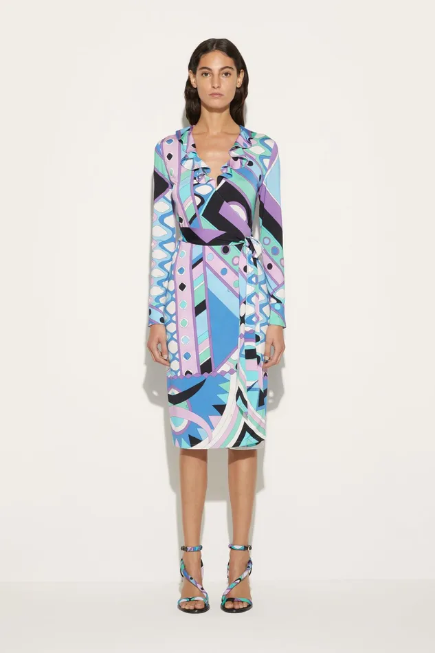 Women Dresses PUCCI VivaraPrint Wrap Dress