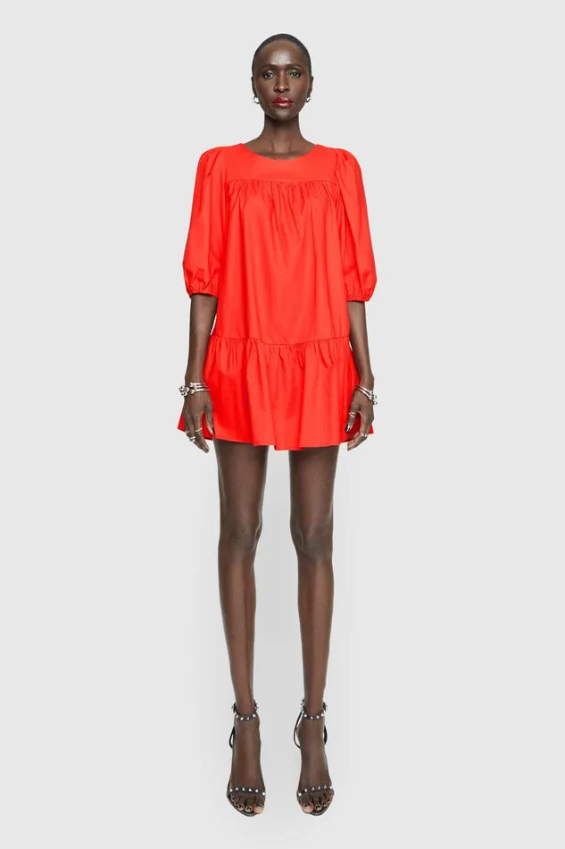 Women Dresses Rebecca Minkoff Felicity Dress Chili Red