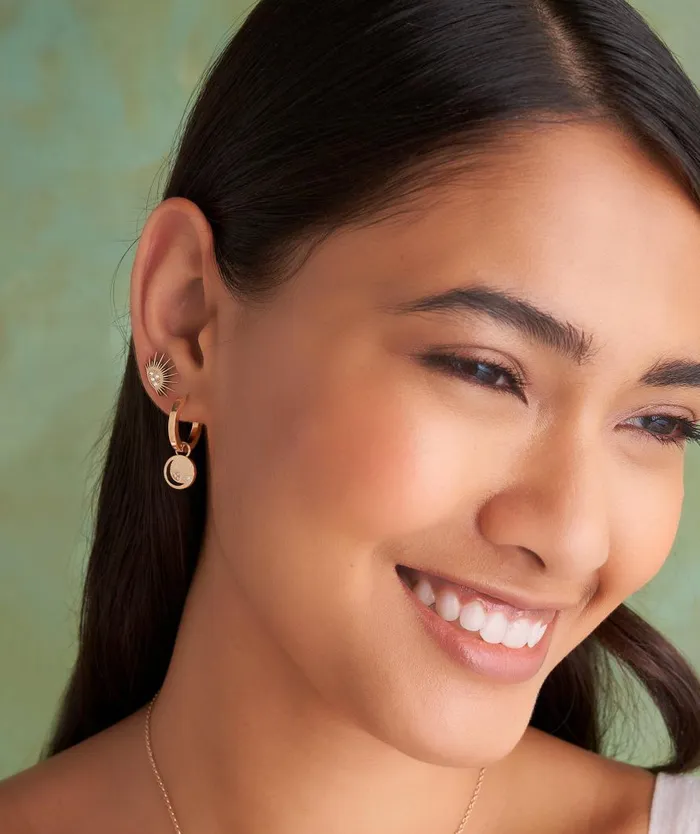 Women Earrings Olivia Burton Celestial Sun Rose Gold Plated Stud Earrings