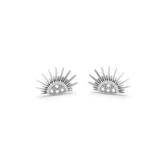 Women Earrings Olivia Burton Celestial Sun Silver Tone Stud Earrings