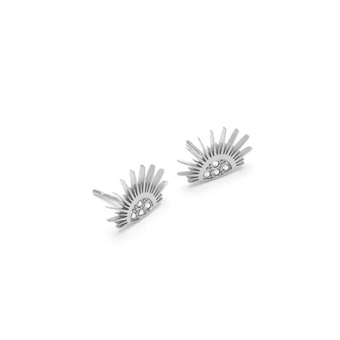 Women Earrings Olivia Burton Celestial Sun Silver Tone Stud Earrings