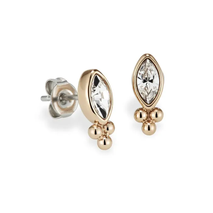 Women Earrings Olivia Burton Dainty Rose Gold Plated Stud Earrings