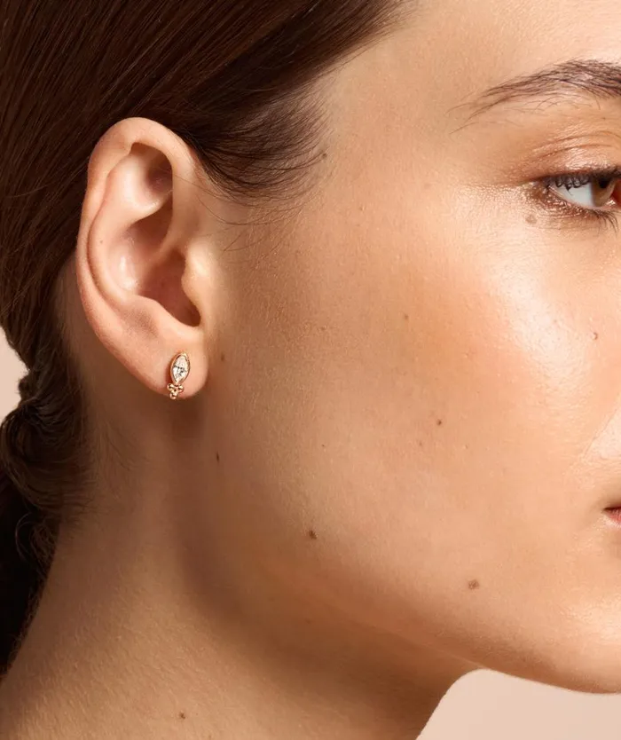 Women Earrings Olivia Burton Dainty Rose Gold Plated Stud Earrings