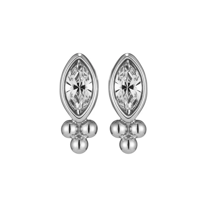 Women Earrings Olivia Burton Dainty Silver Tone Stud Earrings
